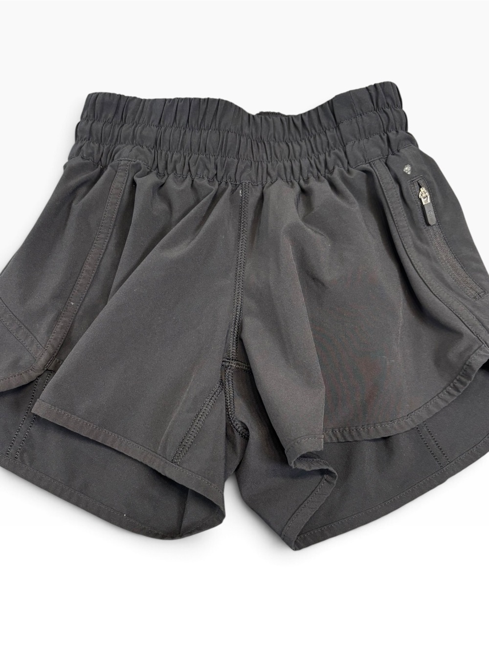 Lululemon Tracker Short V 4" Lined Running Shorts Black Size 2 GUC